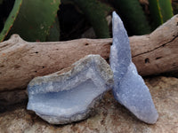 Natural Blue Lace Agate Geodes x 12 From Nsanje, Malawi