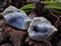 Natural Blue Lace Agate Geodes x 12 From Nsanje, Malawi