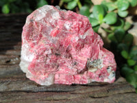 Natural Rhodonite Cobbed Specimens x 3 From Rhusinga, Zimbabwe