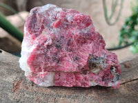 Natural Rhodonite Cobbed Specimens x 3 From Rhusinga, Zimbabwe