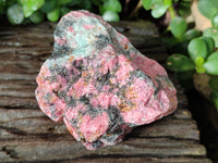 Natural Rhodonite Cobbed Specimens x 3 From Rhusinga, Zimbabwe