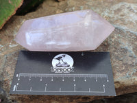 Polished Double Terminated Rose Quartz Points x 6 From Ambatondrazaka, Madagascar