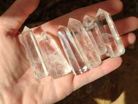 Polished Clear Quartz Crystals x 35 From Madagascar