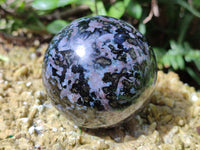 Polished Gabbro Merlinite Sphere's x 4 From Ambatofinandrahana, Madagascar