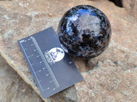 Polished Gabbro Merlinite Sphere's x 4 From Ambatofinandrahana, Madagascar