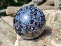 Polished Gabbro Merlinite Sphere's x 4 From Ambatofinandrahana, Madagascar