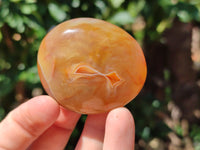 Polished Carnelian Palm Stones x 12 From Madagascar