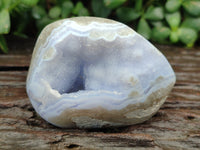 Polished Blue Lace Agate Geodes x 6 From Nsanje, Malawi