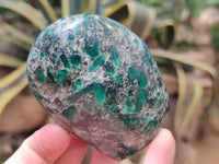 Polished Emerald Mica In Matrix Standing Free Forms x 4 From Mutoko, Zimbabwe