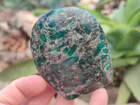 Polished Emerald Mica In Matrix Standing Free Forms x 4 From Mutoko, Zimbabwe