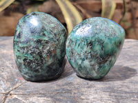 Polished Emerald Mica In Matrix Standing Free Forms x 4 From Mutoko, Zimbabwe