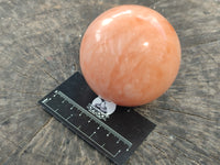 Polished Orange Twist Calcite Spheres x 2 From Maevantanana, Madagascar