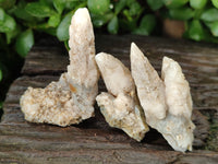 Natural Drusy Quartz Coated Calcite Pseudomorph Crystals x 35 From Lesotho