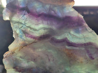 Polished Watermelon Fluorite Slices x 2 From Uis, Namibia