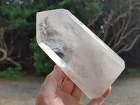 Polished Frosted White Quartz Crystals x 2 From Madagascar