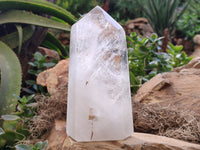 Polished Frosted White Quartz Crystals x 2 From Madagascar