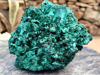 Natural Silky Malachite Specimens x 1 From Kasompe, Congo