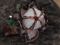 Hand Made Medium Gemstone Protea Flower - sold per piece From South Africa