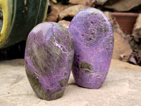 Polished Stichtite Standing Free Forms x 6 From Barberton, South Africa