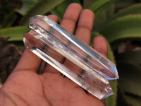 Polished Double Terminated Clear Quartz Crystals x 12 From Madagascar