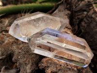 Polished Double Terminated Clear Quartz Crystals x 12 From Madagascar