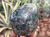 Polished Emerald Mica In Matrix Standing Free Forms x 4 From Mutoko, Zimbabwe