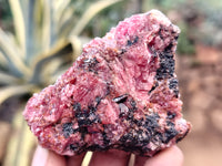 Natural Rhodonite Cobbed Specimens x 20 From Rhusinga, Zimbabwe