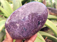 Polished Lepidolite Standing Free Forms x 3 From Vakinankaratra, Madagascar