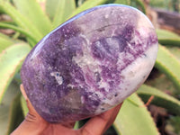 Polished Lepidolite Standing Free Forms x 3 From Vakinankaratra, Madagascar