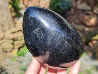 Polished Black Tourmaline Standing Free Form x 1 From Madagascar