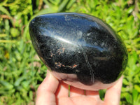 Polished Black Tourmaline Standing Free Form x 1 From Madagascar