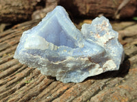 Natural Etched Blue Chalcedony Specimens x 6 From Nsanje, Malawi