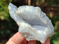 Natural Etched Blue Chalcedony Specimens x 6 From Nsanje, Malawi