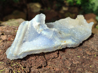 Natural Etched Blue Chalcedony Specimens x 6 From Nsanje, Malawi