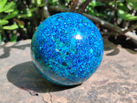 Polished Chrysocolla Conglomerate Sphere x 1 From Congo