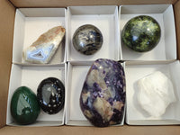 Polished Mix Of Selected Standing Free Forms x 7 From Southern Africa