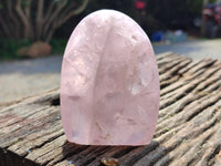 Polished Rose Quartz Standing Free Forms x 6 From Ambatondrazaka, Madagascar