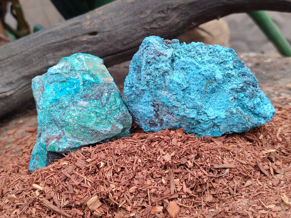 Natural Shattuckite with Chrysocolla and Malachite x 9 From Kaokoveld, Namibia