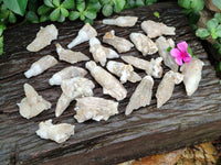 Natural Drusy Quartz Coated Calcite Pseudomorph Specimens x 35 From Alberts Mountain, Lesotho