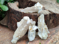 Natural Drusy Quartz Coated Calcite Pseudomorph Specimens x 35 From Alberts Mountain, Lesotho