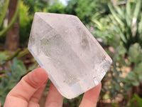 Polished Clear and Whispy Quartz Crystals x 4 From Madagascar