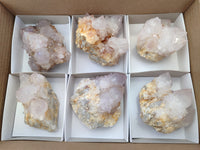 Natural Amethyst Spirit Quartz Clusters x 6 From Boekenhouthoek, South Africa