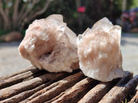 Natural Smokey Phantom Quartz Clusters x 12 From Luena, Congo