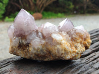 Natural Amethyst Spirit Quartz Clusters x 3 From South Africa