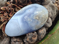 Polished Blue Lace Agate Geodes x 6 From Nsanje, Malawi