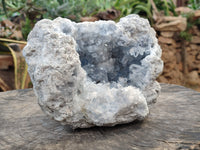 Natural Celestite Geode Specimen with Acicular Crystals x 1 From Sakoany, Madagascar