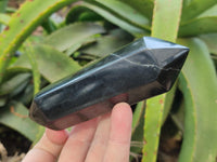 Polished Black Basalt Double Terminated Points x 6 From Antsirabe, Madagascar