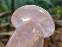 Polished Rose Quartz Mushrooms x 3 From Ambatondrazaka, Madagascar