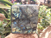 Polished Labradorite Standing Free Forms x 1 From Tulear, Madagascar