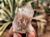 Natural Smokey Phantom Quartz Clusters x 35 From Luena, Congo